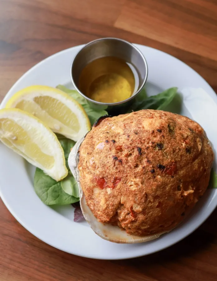 Lump crab cakes at Warren's Harborview