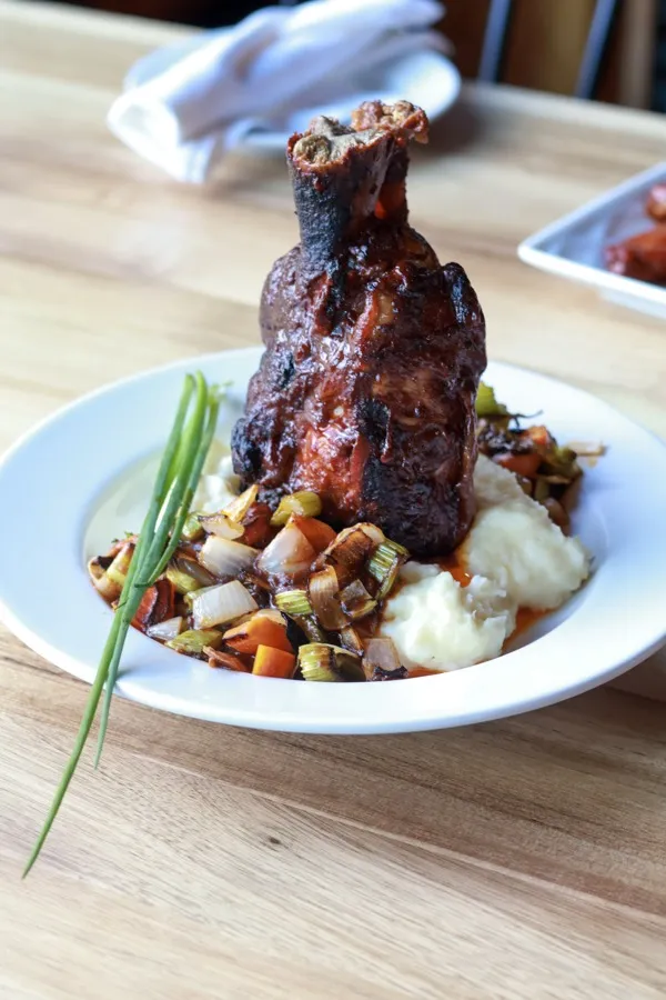 Braised short rib entree