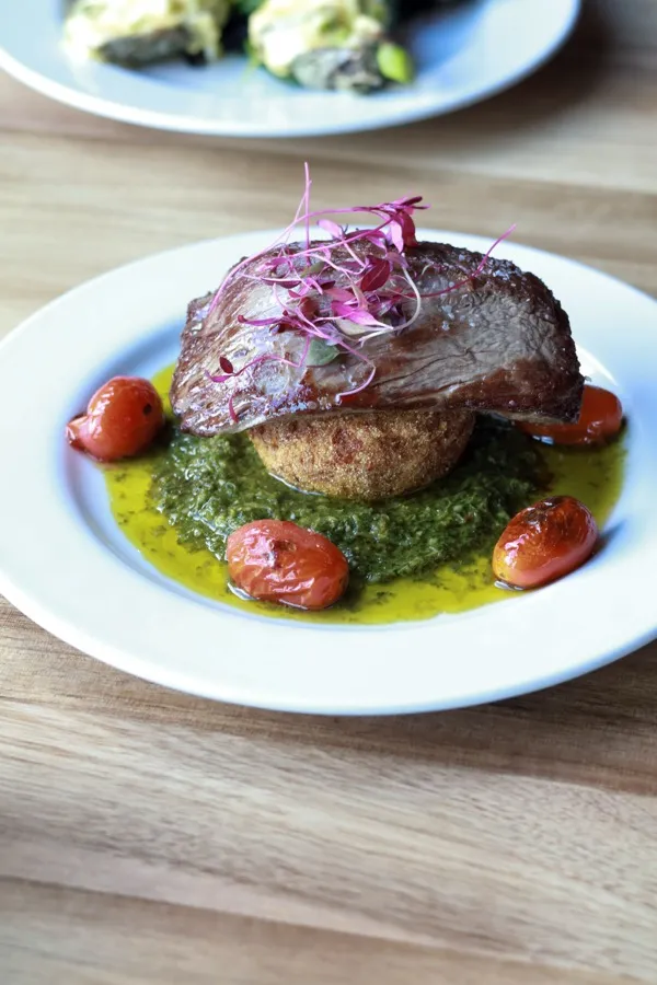 Grilled steak entree